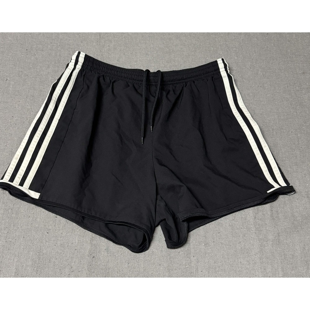 Adidas Mens Adizero Running Shorts Black White Stripes Size S Athletic Recycled